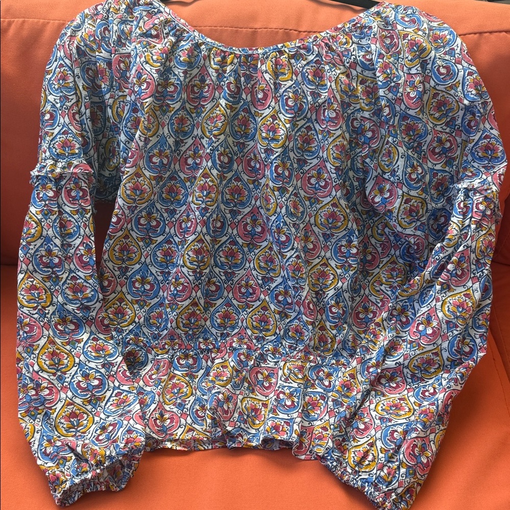 Roller Rabbit Multicolor Floral Blouse